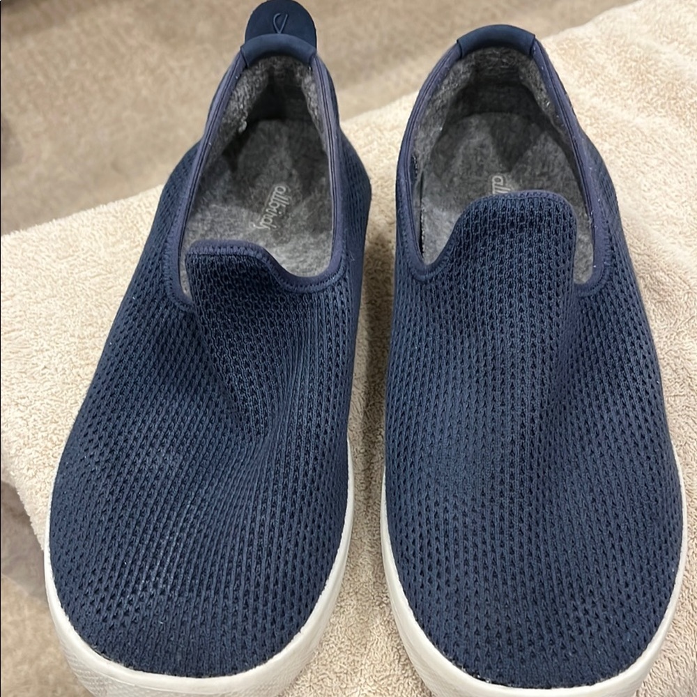 Navy Blue Slip-On Men's Shoes